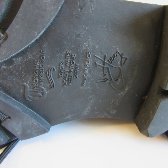 John Fluevog Grey Pebble Sixfields Size 9 Grunge Northampton Lace Up Boots-NEW main image 7